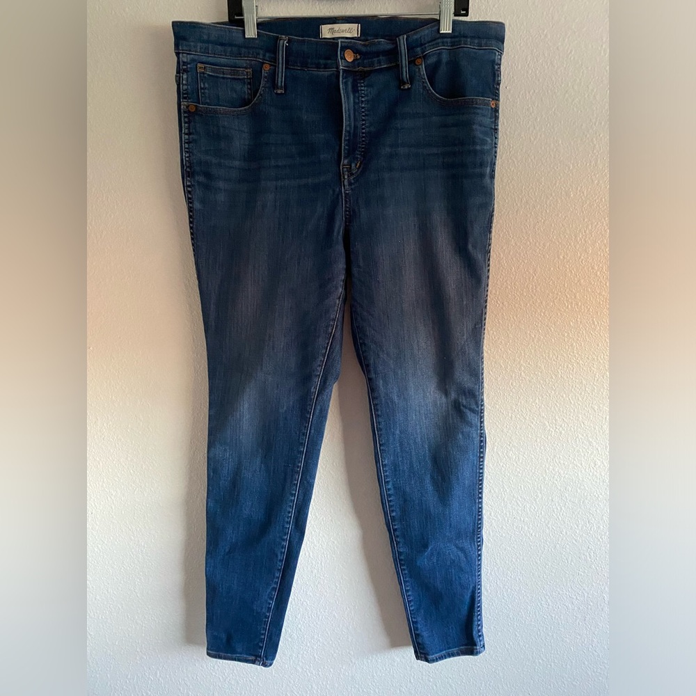 Madewell | Women's Tall 10" High-Rise Skinny Jeans in Danny Wash Size 34T G7673